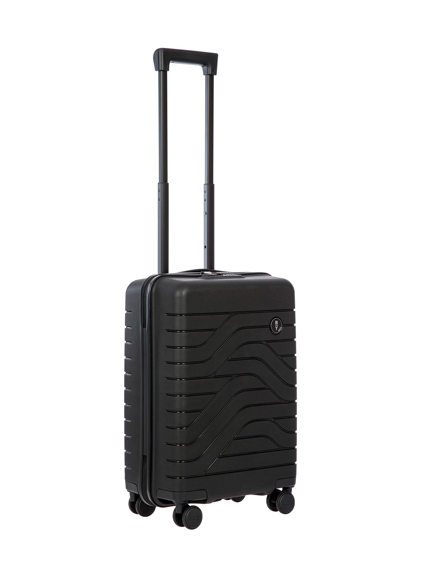 Bric's Ulisse Carry-On Trolley 55 cm: 4-Wheel Hard-Shell in ocean-blue - built-in-compartments