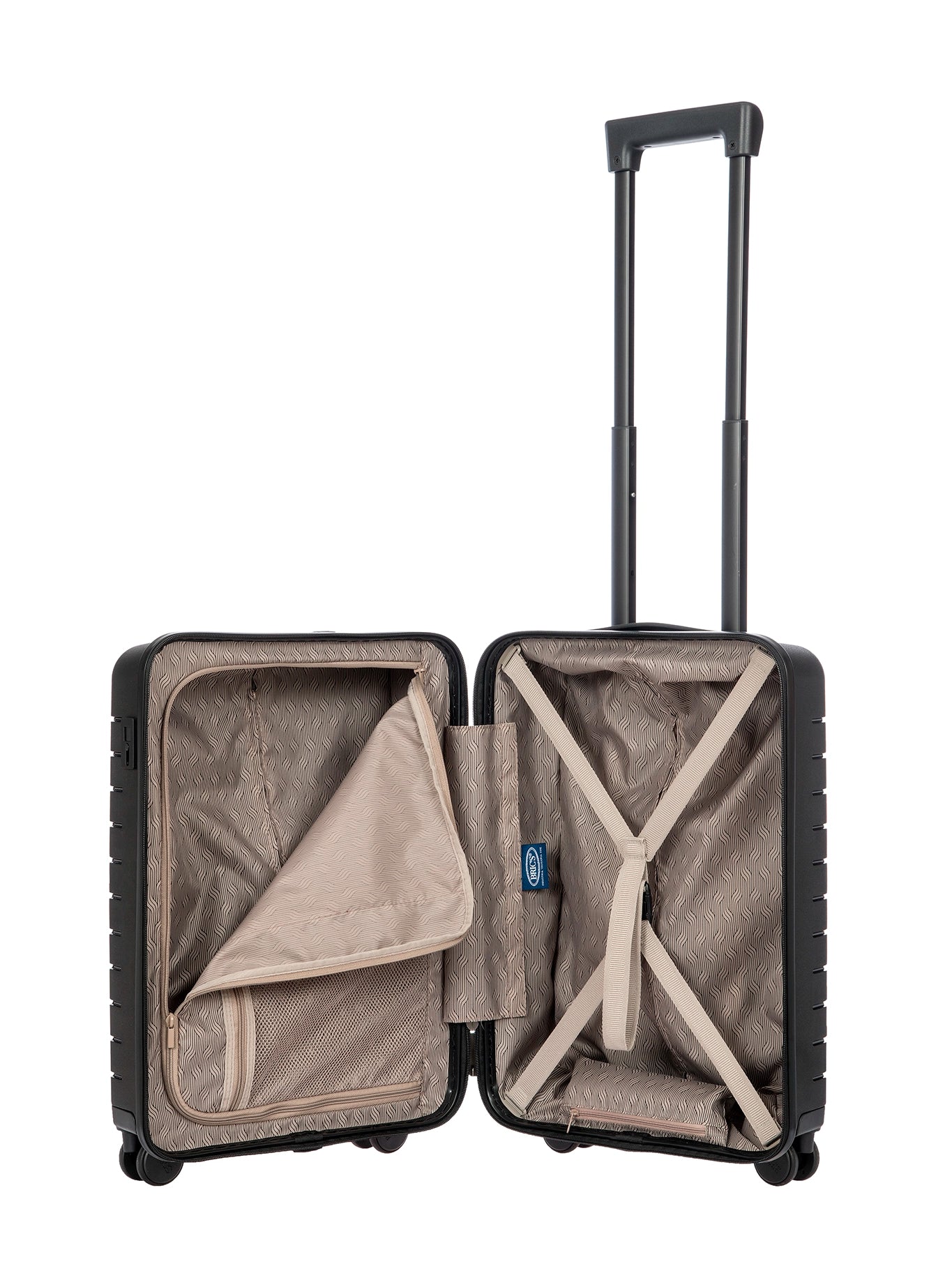 Bric's Ulisse Carry-On Trolley 55 cm: 4-Wheel Hard-Shell in pearl-pink - handle