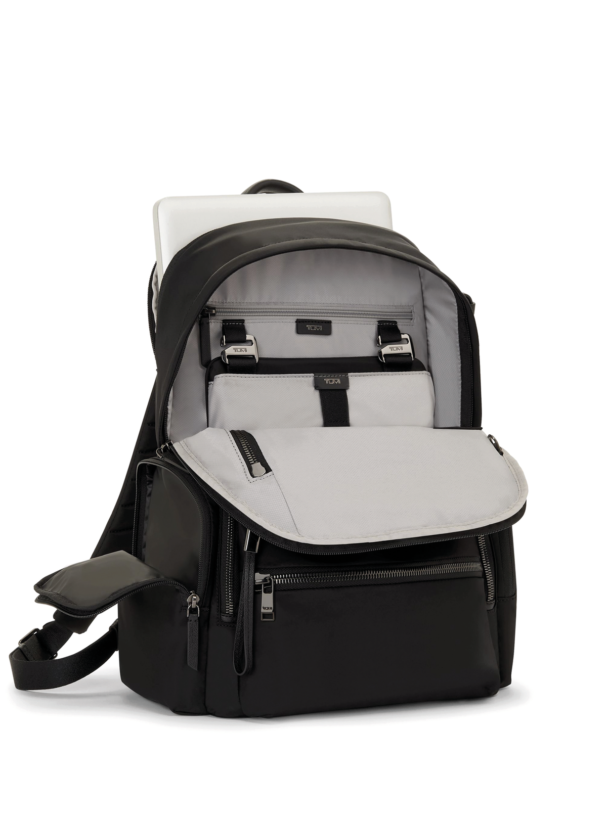 TUMI Celina Backpack: Laptop Backpack for Work & Travel in black - handle; backpack-strap