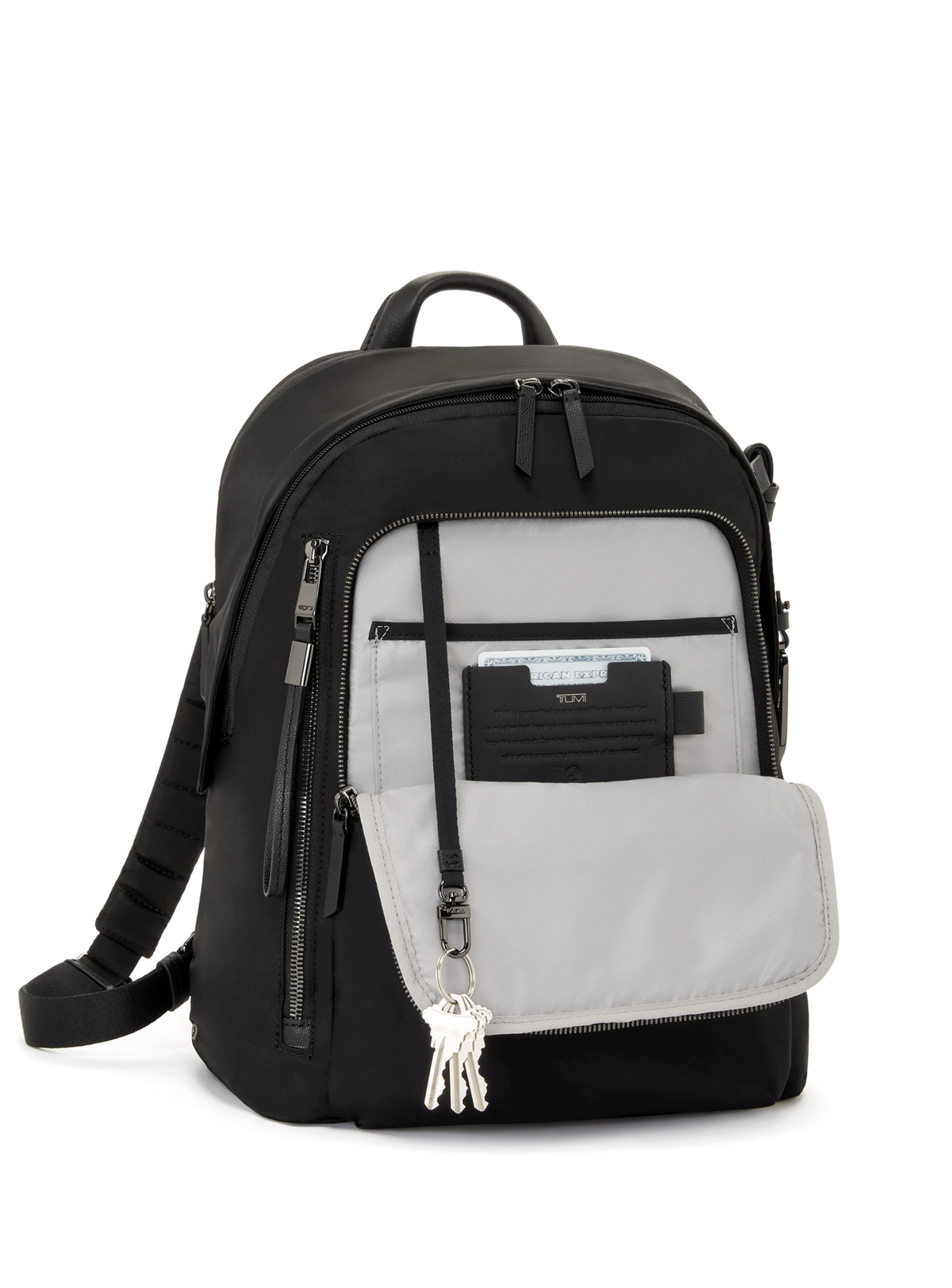 TUMI Halsey Backpack: Lightweight Everyday & Travel Backpack in black - nylon