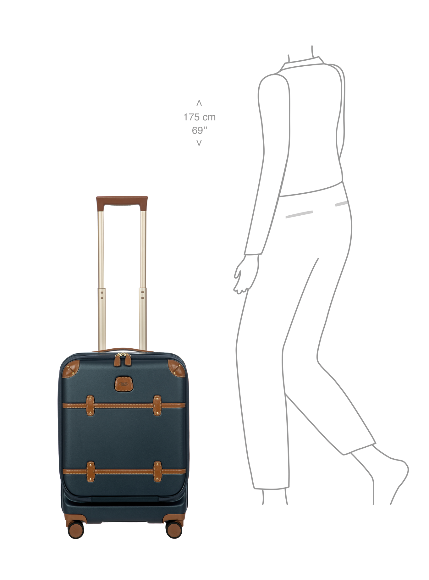 Bric's Bellagio Cabin Trolley with Front Pocket in night-blue - image 64