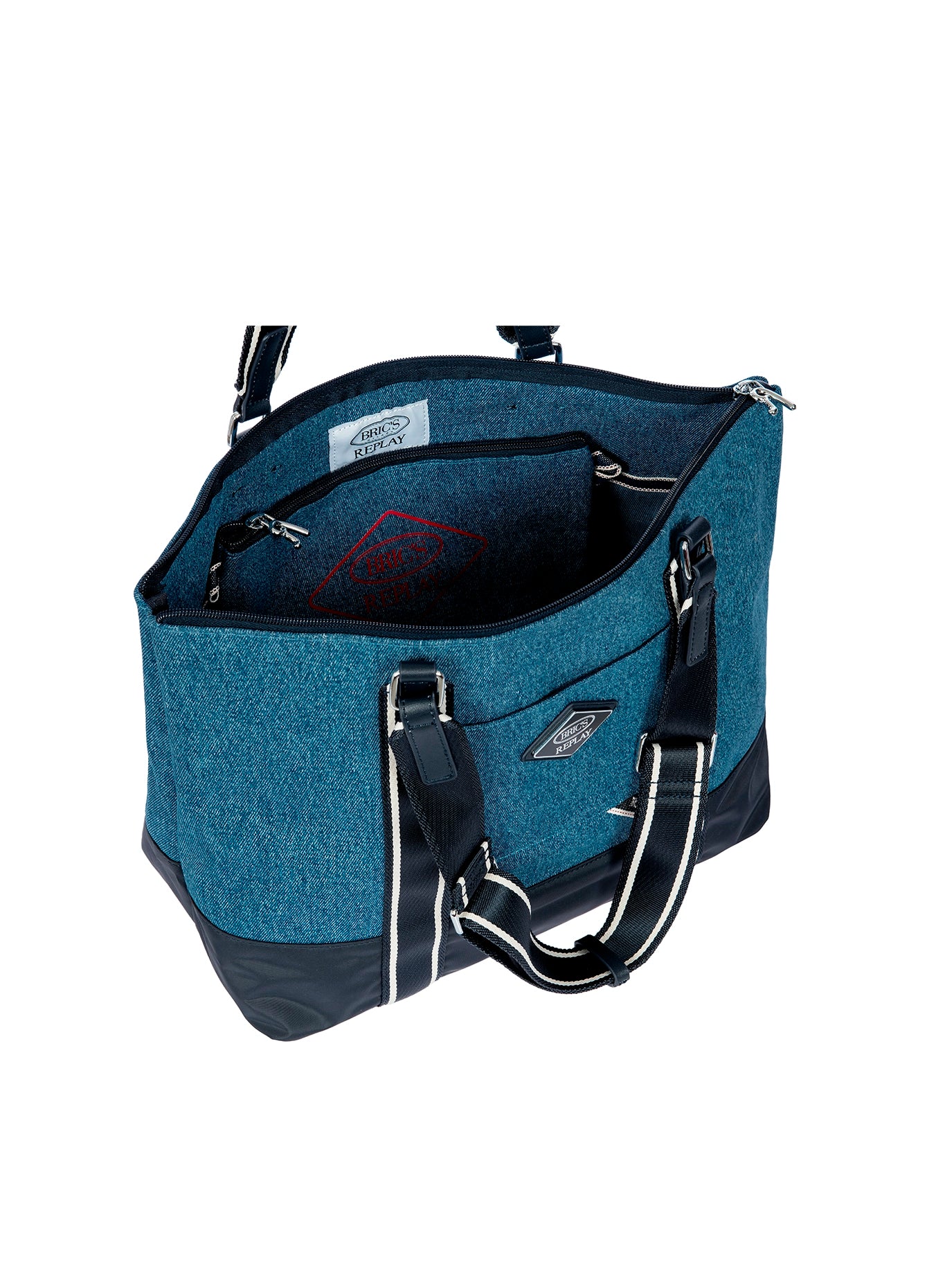 Bric's x Replay Sportina 3-in-1 Bag in Recycled Denim