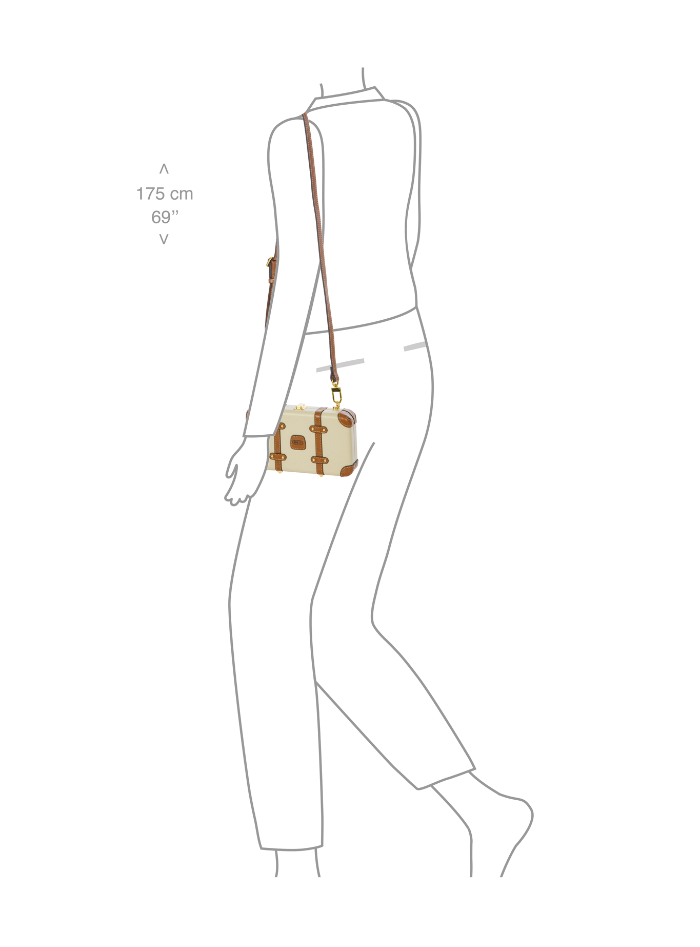 Bric's Bellagio Legacy Bag,Handcrafted Elegance in Polycarbonate in black - detachable-strap; crossbody-strap; handle