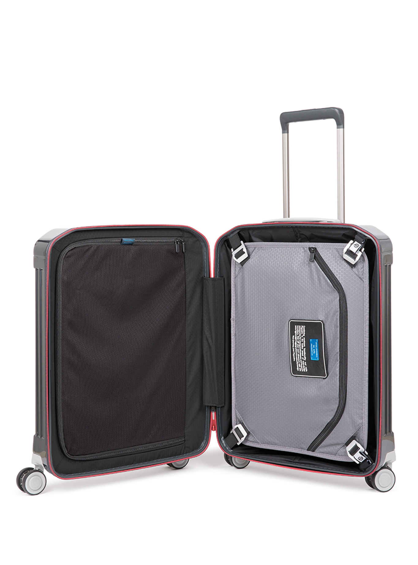 Piquadro Cabin size, ultra slim hardside spinner with TSA lock