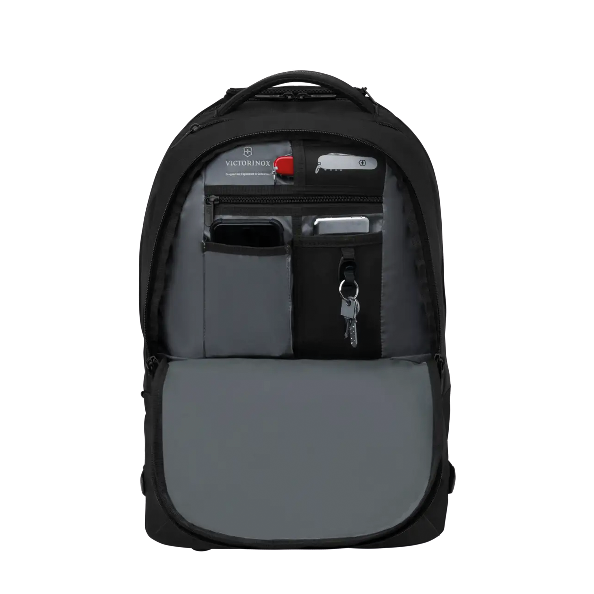 VICTORINOX - VX Sport Evo, Backpack on Wheels, Black/Black