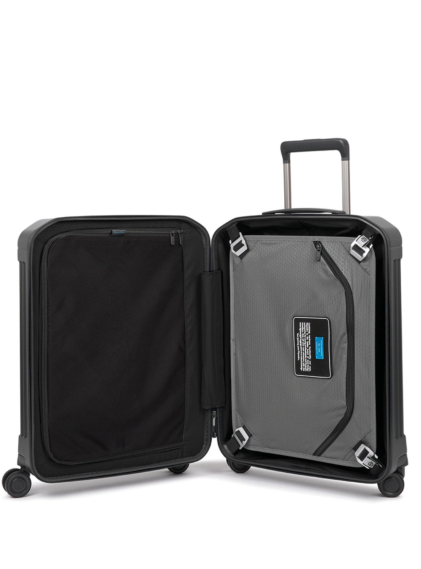 Piquadro Cabin size, ultra slim hardside spinner with TSA lock