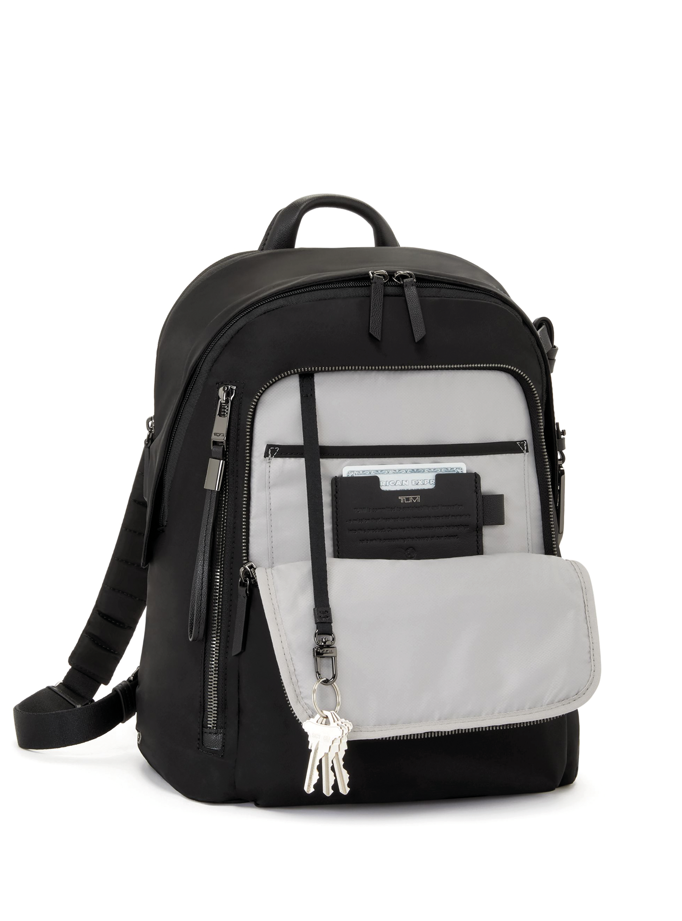TUMI Halsey Backpack: Lightweight Everyday & Travel Backpack in black - nylon