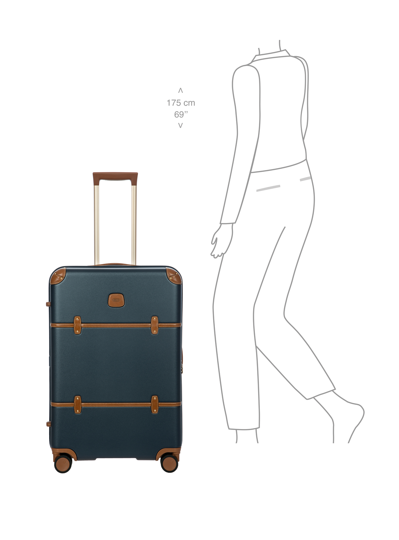 Bric's Bellagio Medium Trolley (70.5cm)