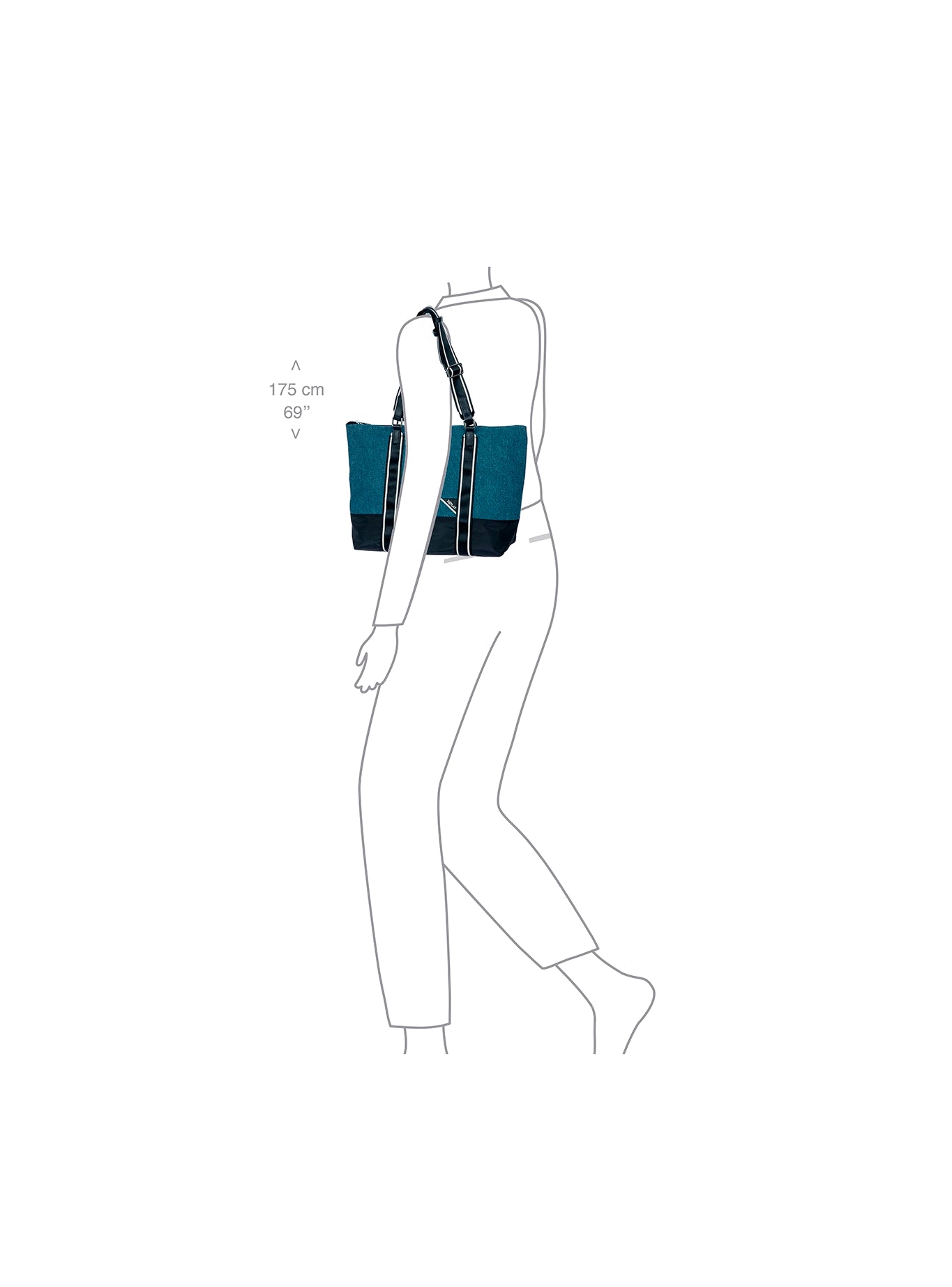 Bric's x Replay Sportina 3-in-1 Bag in Recycled Denim