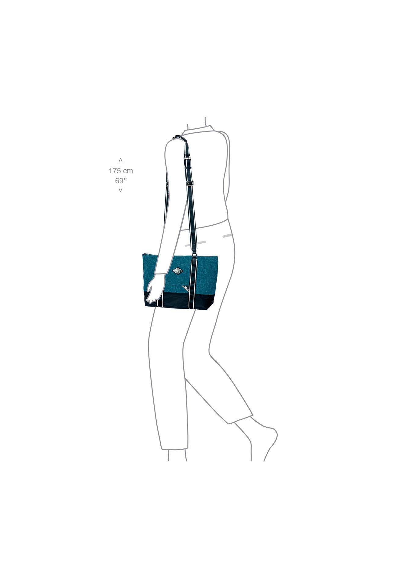 Bric's x Replay Sportina 3-in-1 Bag in Recycled Denim