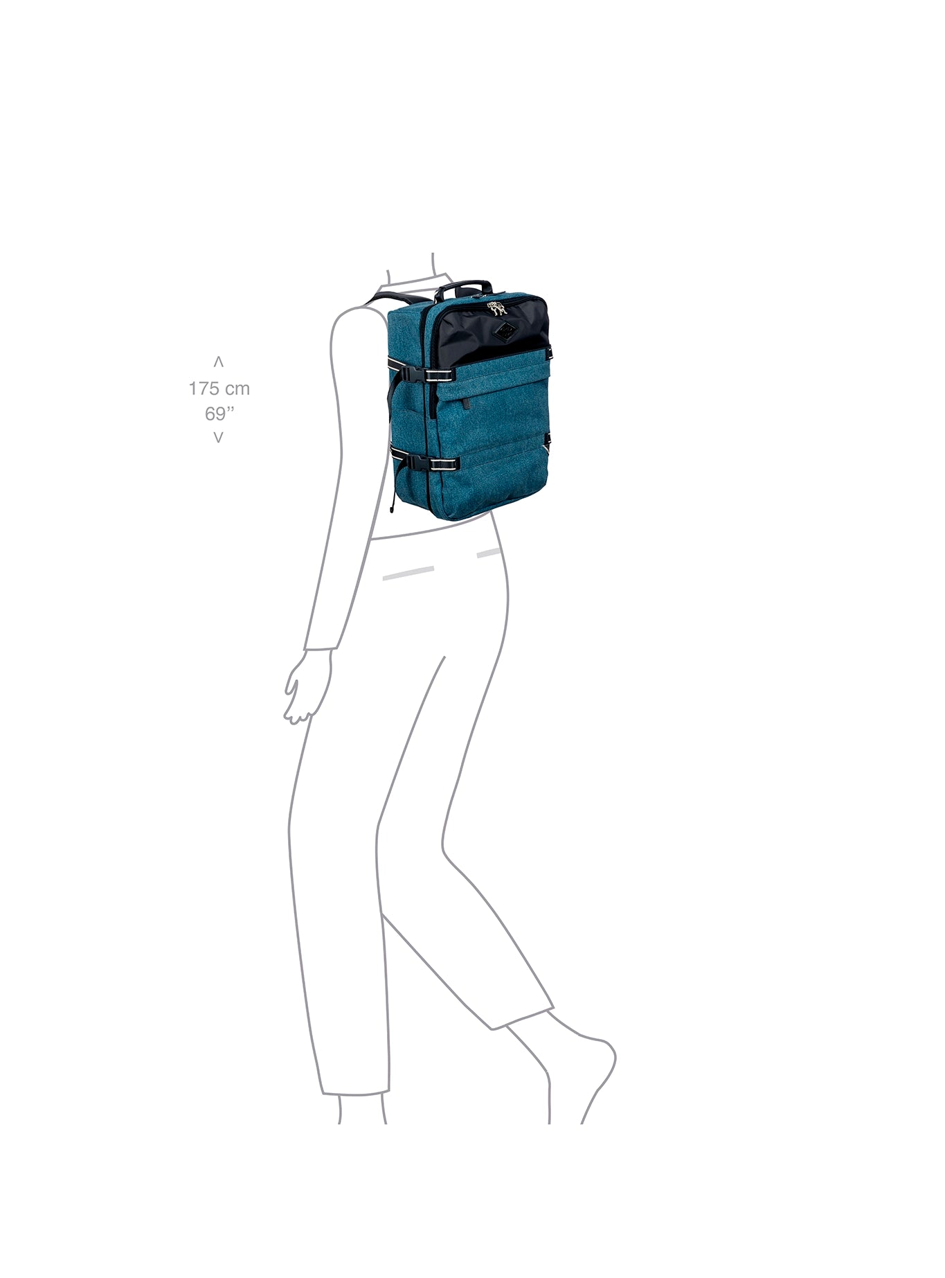 Bric's x Replay Underseat Backpack in Recycled Denim