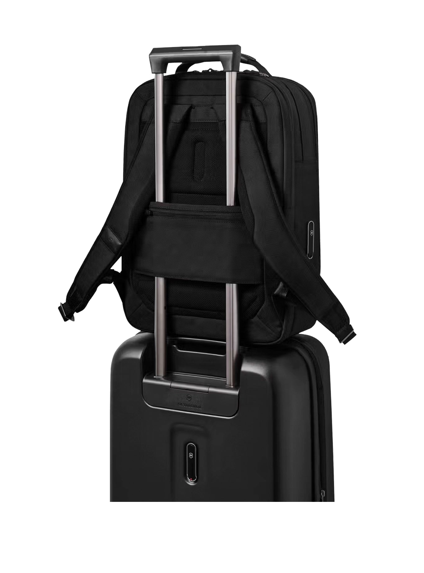 Victorinox Mythic Deluxe Backpack Black - handle; backpack-strap